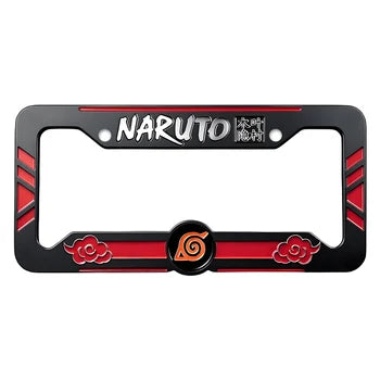 Personalized Custom logo Black Metal Alloy Electric Name Car Anime License Plate Framed