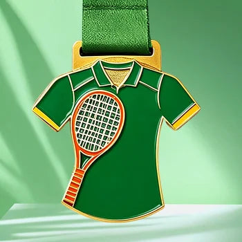 Hot Sale Custom Enamel Paint Education Congratulations School Badminton Achievement Suit Medals