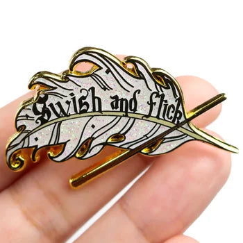 Fashion New Trend Large Leaf Chest Enamel Pin Custom Feather Lapel Pins