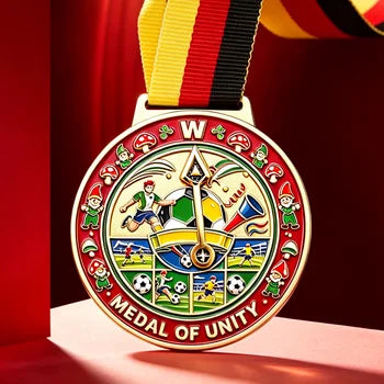 Promotional Low Mold Universal Round Event Soccer Winner Uniform Shaped Medal Maker