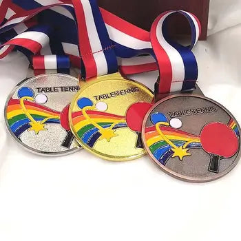 Wholesale New Table Tennis Medals Sport Souvenir Champions Ping-pong Award Medal